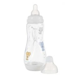 Uitgang ???? Difrax Handgreep Babyfles - Woezel En Pip - 240 Ml ❤️