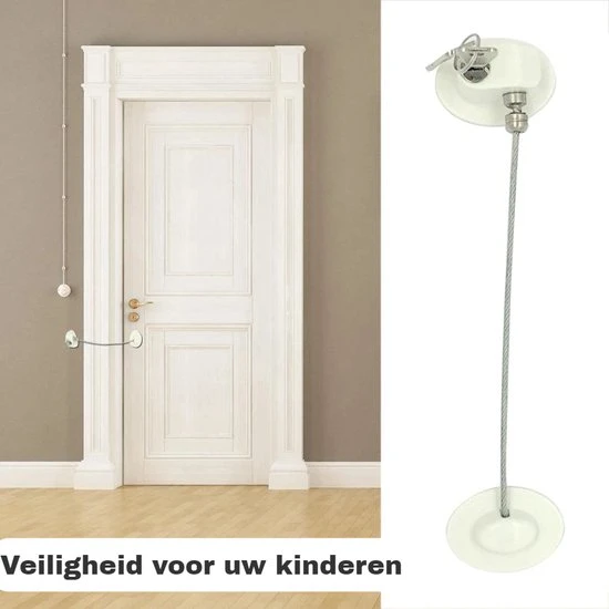 Korting ⌛ Famyo Deur - Raam Beveiliging Met Sterke 3M Tape & Reservesleutel - Wit Kast Lade Koelkast Slot - Baby Beveiliging -- Kinderslot Kinderbeveiliging - Raam Veiligheid ???? - Afbeelding 7