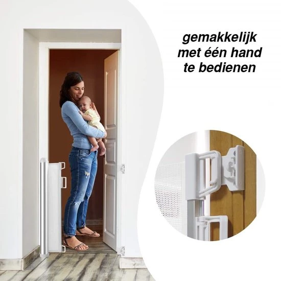 Coupon ✔️ Rudolphy - Oprolbaar Traphekje - Veiligheidshekje - Luxe Aluminium - Wit ???? - Afbeelding 10