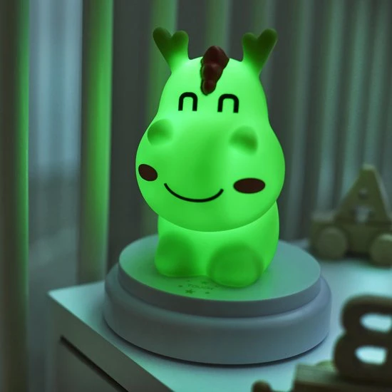 Promo ???? Alecto CUTE DRAGON - LED Nachtlampje, Draak, Groen ✨ - Afbeelding 4