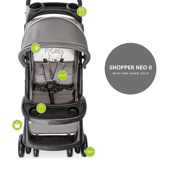 Nieuw ???? Hauck Shopper Neo II Buggy - Pooh Cuddles ???? - Afbeelding 5