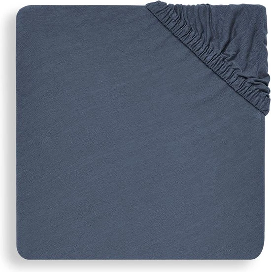 Beste Verkoop β Jollein Baby Hoeslaken Boxmatras Jersey 75x95cm - ???? Jeans Blue ???? - Afbeelding 7