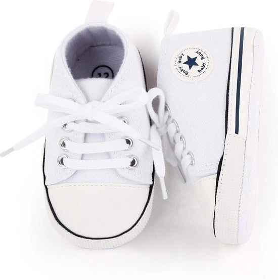 Nieuw ???? WUNO Baby Schoenen - Pasgeboren Babyschoenen - Meisjes/jongens - Eerste Baby Schoentjes 6-12 Maanden - Zachte Zool Antislip - Baby Slofjes 12cm ???? - Afbeelding 3