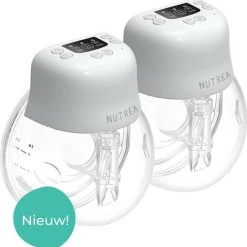 Kopen ???? Nutrea EasyFlow 2 Stuks Elektrische Draadloze Borstkolf 24 Mm Handsfree Borstkolf Oplaadbare Accu Snelheid Aanpasbaar ????