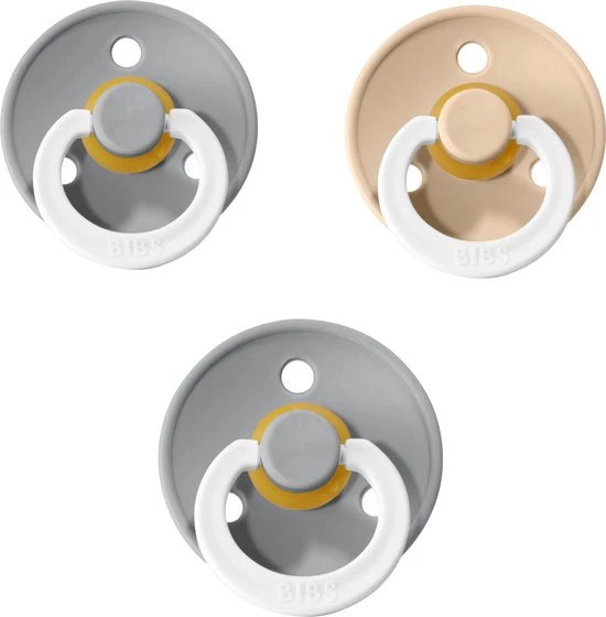 Promo ⭐ BIBS Fopspenen T3 | Glow In The Dark Cloud 2x En Vanilla 1x| Maat 3 | 18+ Maanden | Speen | Spenen ????