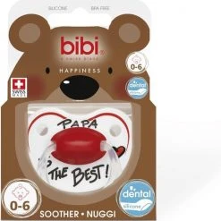 Korting ???? Bibi Happiness Fopspeen Papa 0-6 Mnd ✔️