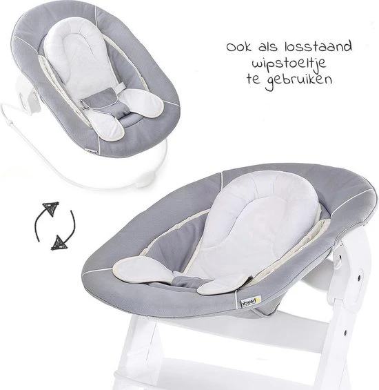 Coupon ❤️ Hauck Alpha Plus Kinderstoel - Newborn Set - Wit / Grijs ???? - Afbeelding 13