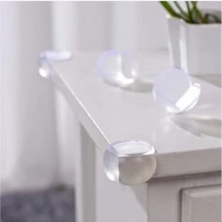 Beste Verkoop ???? Merkloos 12 "Ronde Hoeken" Voor Het Veilig Maken Van Scherpe Delen - Transparant Met 3M Tape - Voor Tafels En Stoelen ⌛