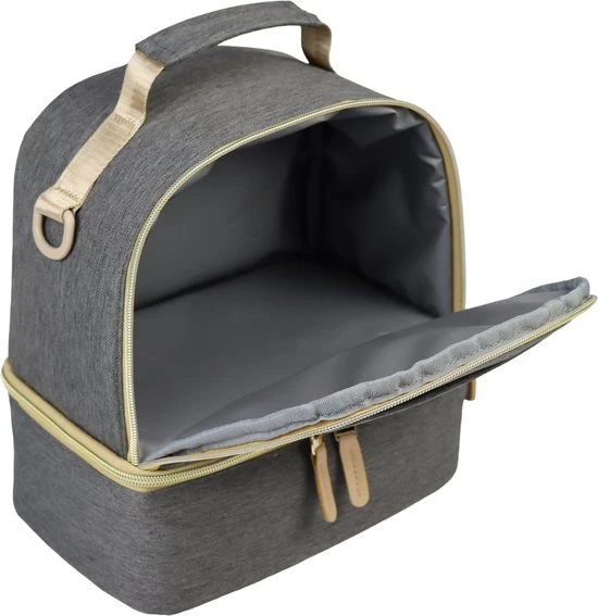 Top 10 ???? YOUHA Tas - Kolftas - Moedermelk Koeltas - Babyfles Koeltas - Babymelk Koelen - Schoudertas & Rugtas - Kleur: Grijs - Reistas ❤️ - Afbeelding 4