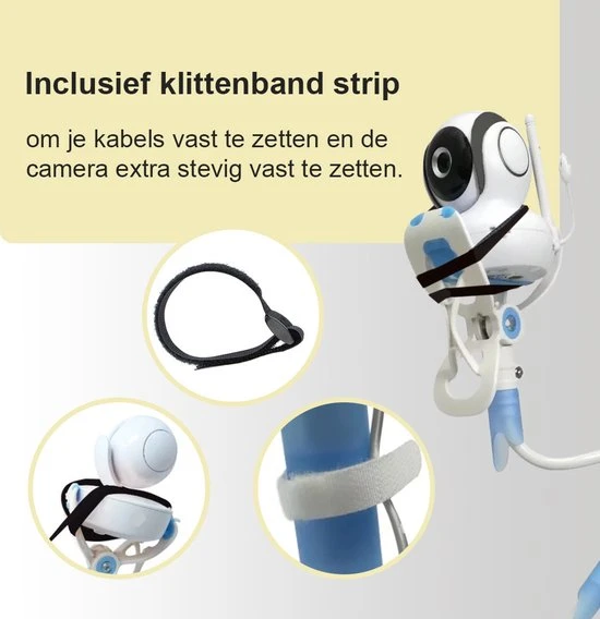 Korting ???? Lynnz® Babyfoon Houder Universeel - Inclusief Slabbetje - Houder Babyfoon Met Camera - Baby Foon - Standaard - Babyfoonhouder - Camera Statief - Verstelbaar ???? - Afbeelding 7