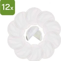 Kopen ❤️ Nutty Green Hypoallergeen Bamboe Zoogcompressen - 12 Stuks ????