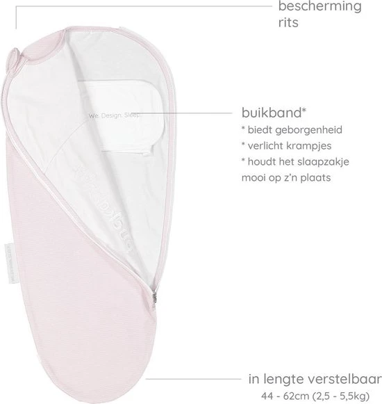 Beste recensies van ???? Puckababy Inbakerslaapzak Original Piep 0-3 Maanden - Pink Stripe ???? - Afbeelding 3
