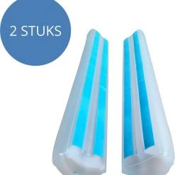 Flash-uitverkoop ⌛ Instantcare Opblaasbare Bedrand - Bedhekje Voor Op Reis Of Thuis - 2 Stuks - 121cm Lang Universeel - Bedrail ????