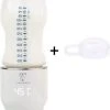 Nieuw ???? Trendosa Flessenwarmer Set - Draagbare Baby Flessenwarmer Voor Onderweg Inclusief Gratis Speendoosje - Wit ????