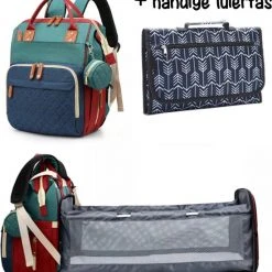 Promo ???? Ravigo Luiertas - Rugzak - Baby - Kind - Mama - Papa - Verschoon Matje - Mix Kleur ????