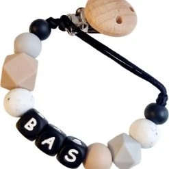 Aanbiedingen ???? Speenkoord Met Naam Lalieloe - Speenketting Jongen - Speenkoord Meisje - Kraamcadeau - Bas ????