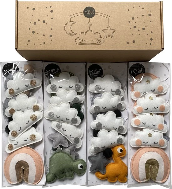 Beste deal ???? Merkloos Muziekmobiel / Boxmobiel Zwart Dino Groen Voor Box / Park β - Afbeelding 3