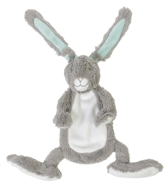 Promo ???? Happy Horse Konijn Twine Knuffeldoekje - Grijs - Baby Cadeau ????