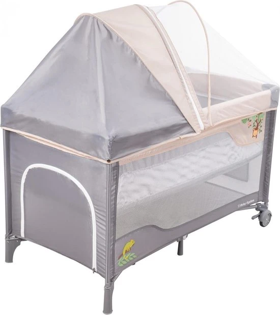 Korting ???? Moby-System Moby System Campingbedje - Reisbedje Baby - Met Matras Commode Bodemverhoger En Klamboe - Inklapbare Box ???? - Afbeelding 6