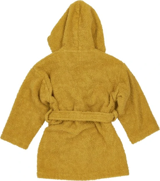 Hete verkoop ???? Meyco Badjas Basic Badstof - Honey Gold - 98/104 ???? - Afbeelding 4