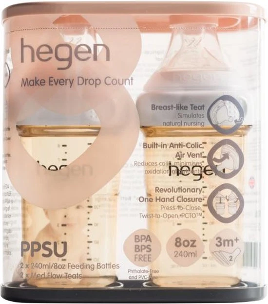 Beste Pirce ???? Hegen Babyfles 240ml PPSU - PCTO™ 2-pack ???? - Afbeelding 4