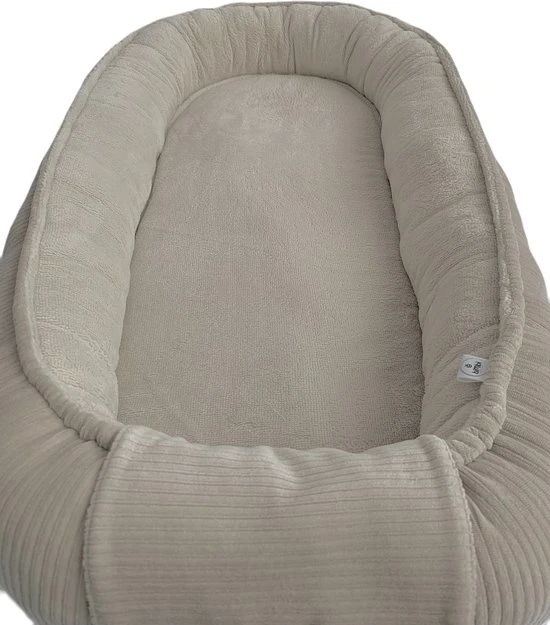 Coupon ???? Bimbi Baby Musthaves Bimbi Babynestje - Beige Rib Bamboe - 87x50 Cm - Los Matrasje - Oeko-Tex Gecertificeerde Stoffen ???? - Afbeelding 2