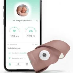 Hete verkoop ???? Owlet Smart Sock 3 - Babymonitor Met Zuurstof- & Hartslagmeter (0-18 Maanden) - Roze ✨