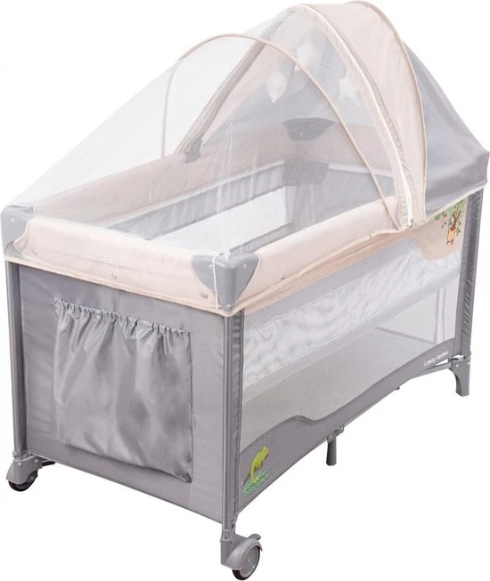 Korting ???? Moby-System Moby System Campingbedje - Reisbedje Baby - Met Matras Commode Bodemverhoger En Klamboe - Inklapbare Box ???? - Afbeelding 7