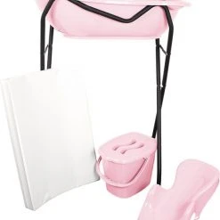 Beste recensies van ???? MamaLoes Roze Badset Incl. Zwarte Badstandaard ????