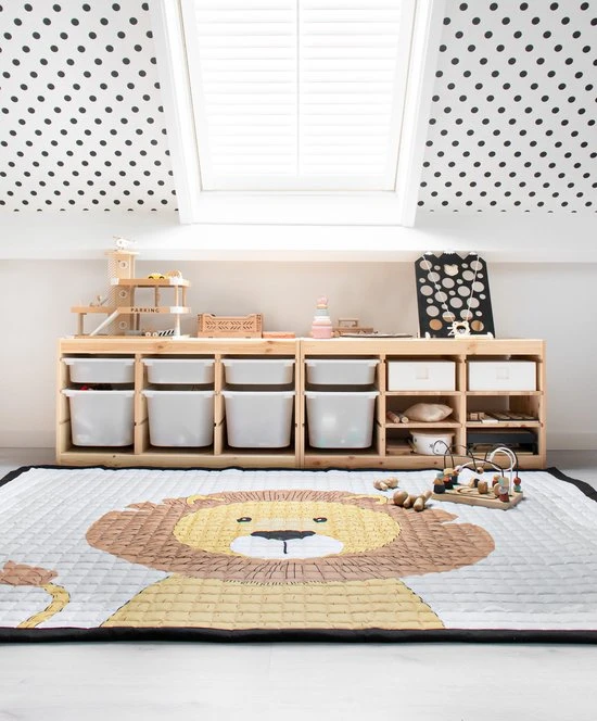 Uitgang ???? Love By Lily - Groot Baby Speelkleed - Mr. Chairman Lion - City Size - 150x120cm ???? - Afbeelding 3