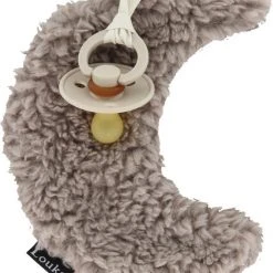 Promo ???? Louka Kraamkado Speendoekje Maan Bruin - Cadeau - Meisje - Jongen - Teddy - Speenknuffel - Excl. Speen ????