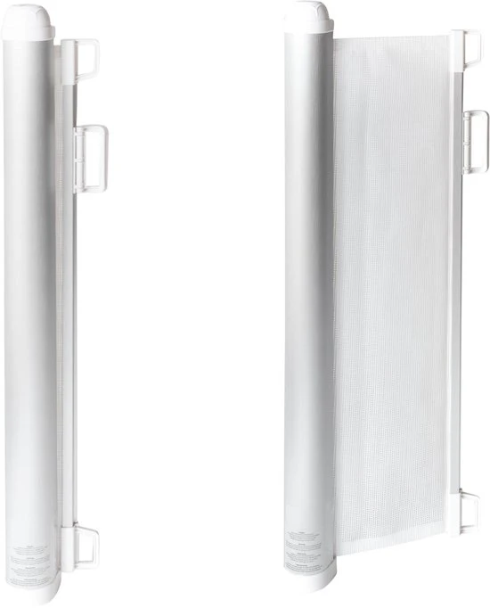 Coupon ✔️ Rudolphy - Oprolbaar Traphekje - Veiligheidshekje - Luxe Aluminium - Wit ????