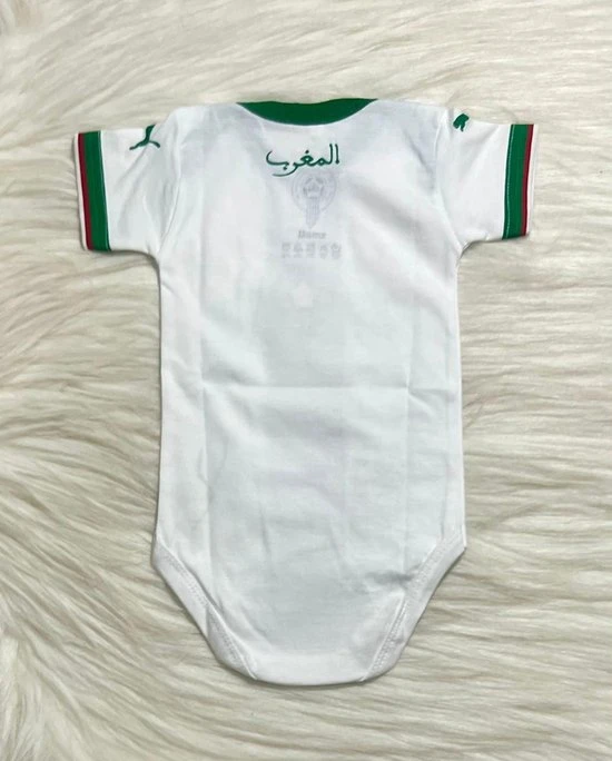 Beste recensies van ???? Merkloos Limited Edition WK MOROCCO Away Baby Romper 2022 Season | CAF Marokko - Hakimi Ziyech Amrabat | Kraamcadeau | 100% Cotton | Size L | Maat 86/92 ❤️ - Afbeelding 2
