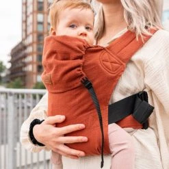 Groothandel ???? ByKay - Draagzak - Click Carrier Classic - Linnen Rusty Brown ????