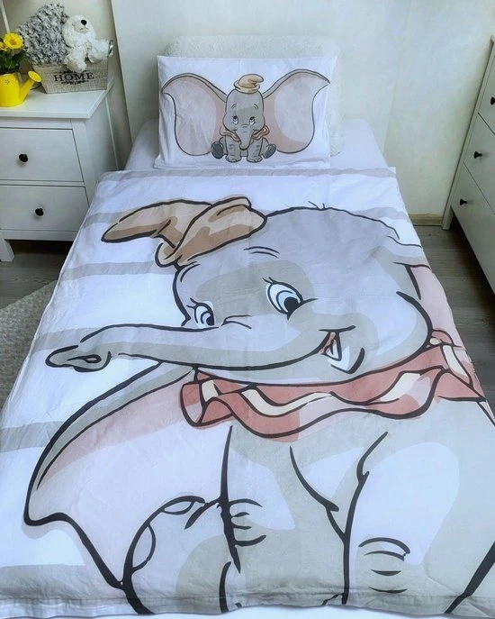Hete verkoop ✔️ Disney Dumbo Little One BABY Dekbedovertrek - 100x135 Cm - Multi ???? - Afbeelding 2