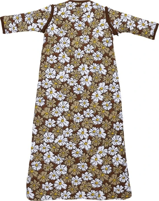 Beste deal ❤️ Meyco Winter Baby Slaapzak Afritsbare Mouw Gevoerd Vintage Flower - Taupe - 70cm ???? - Afbeelding 3