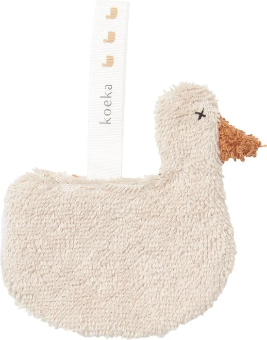 Flash-uitverkoop ???? Koeka Speendoekje Eend Dijon Daily - Zand ???? - Afbeelding 2