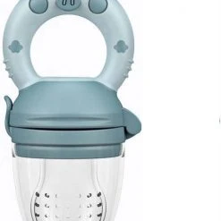 Goedkoopste ???? Jinius - Baby Fruitspeen En Bijtring + 3 Maten Spenen S, M & L - Blauw - Fruitzuiger - Fruitspeen Baby - Fruit Fopspeen - Siliconen - BPA Free ????