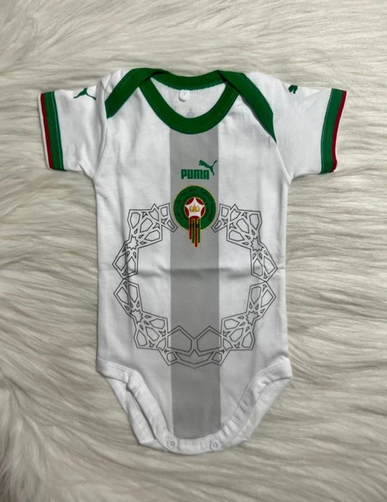 Beste recensies van ???? Merkloos Limited Edition WK MOROCCO Away Baby Romper 2022 Season | CAF Marokko - Hakimi Ziyech Amrabat | Kraamcadeau | 100% Cotton | Size L | Maat 86/92 ❤️