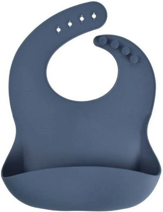 Groothandel ???? MINIIYOU 3 Stuks - Siliconen Slabbetjes Met Opvangbak - Blauw Groen ???? - Afbeelding 3