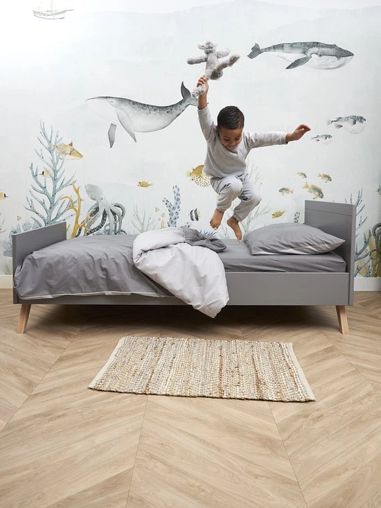 Goedkoopste ???? Meyco Jersey Hoeslaken Juniorbed - 2-pack - Grijs - 70x140/150cm ✨ - Afbeelding 3