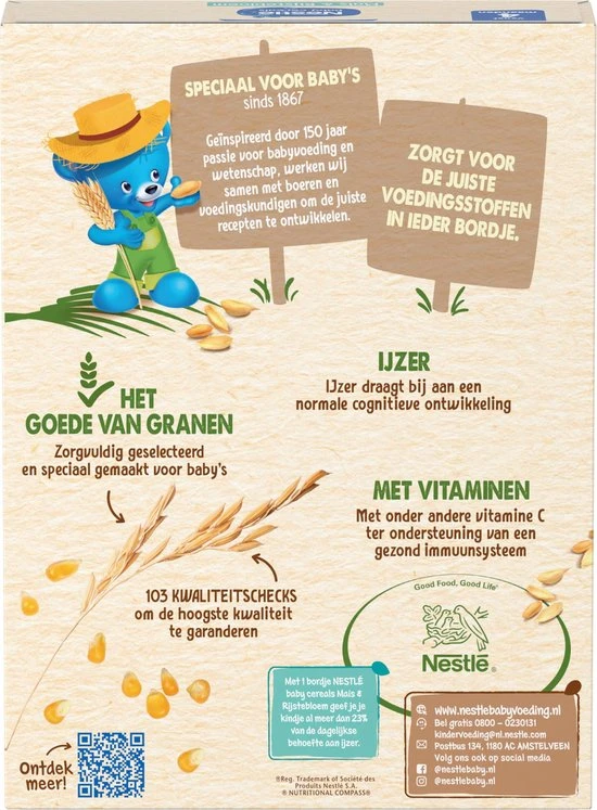 Beste Pirce ???? Nestl? Nestl Baby Cereals Mais & Rijstebloem Glutenvrij - Baby Pap - Vanaf 4 Maanden - 9 Stuks - Totaal 45 Porties ???? - Afbeelding 3