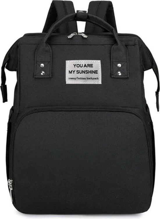 Korting ???? Faseras Multifunctionele Luiertas - Incl. Babybed & Verschoningsmatje - Isolatie - Met USB - 3-in-1 Verzorgingstas - Zwart ???? - Afbeelding 4