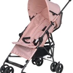 Uitgang ???? Cabino Buggy - Plooibuggy - Lichtgewicht - Multi Standen - Comfortabele Rugleuning Soft Pink ❤️