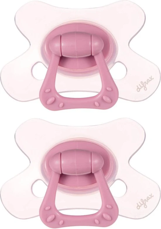 Beste Verkoop ✨ Difrax Fopspeen Natural 20+ Maanden Speen - Roze - 2 Stuks ????