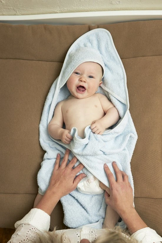 Top 10 ⌛ Meyco Badcape Basic Badstof - Lichtblauw - 75x75cm ???? - Afbeelding 4