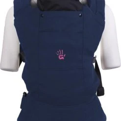 Flash-uitverkoop ???? GoldBaby Praktische Draagzak Baby - Blauw - Babydrager - Buikdrager En Rugdrager - Opbergtas Inbegrepen ????