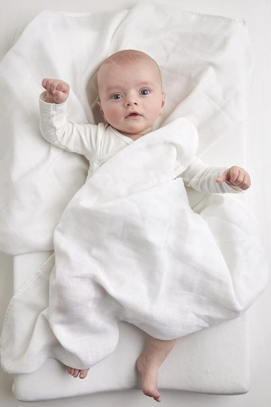 Promo ???? Meyco Biologische Hydrofiele Spuugdoekjes - 6-pack - Wit - 30x30 Cm ???? - Afbeelding 2