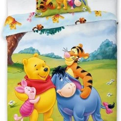 Goedkoopste ???? Disney Winnie The Pooh Winnie The Pooh Dekbedovertrek Voor Ledikant - 100x135 Cm- Inclusief Kussensloop ✨