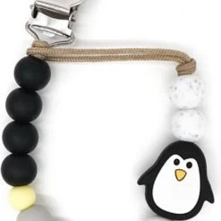 Beste recensies van ???? Woezy.nl Woezy - Speenkoord Pax - Pinguin - Hout - Kralen - Zwart - Kraamcadeau - Baby ????